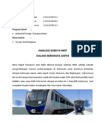 Analisis Kereta MRT