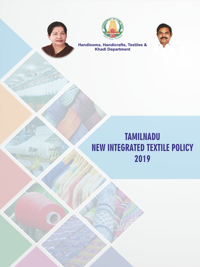 Tamil Nadu New Integrated Textile Policy 2019 | PDF | Spinning ...