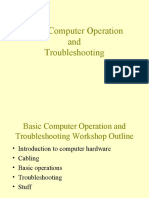 Basic Computer Operation and Troubleshooting