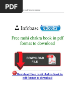 Free Rashi Chakra Book in PDF Format To Download PDF