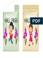 Hallpass Formats