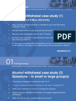 Alcohol withdrawal case study management