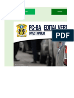 Edital Verticalizado Horario de Estudo - PC BA - Investigador