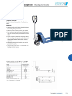 Material Handling Equipment: Hand Pallet Truck With Low Height Forks Model HU 15-115 FTP Proline