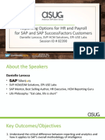 Reporting Options For HR and Payroll For SAP and SAP SuccessFactors Customers