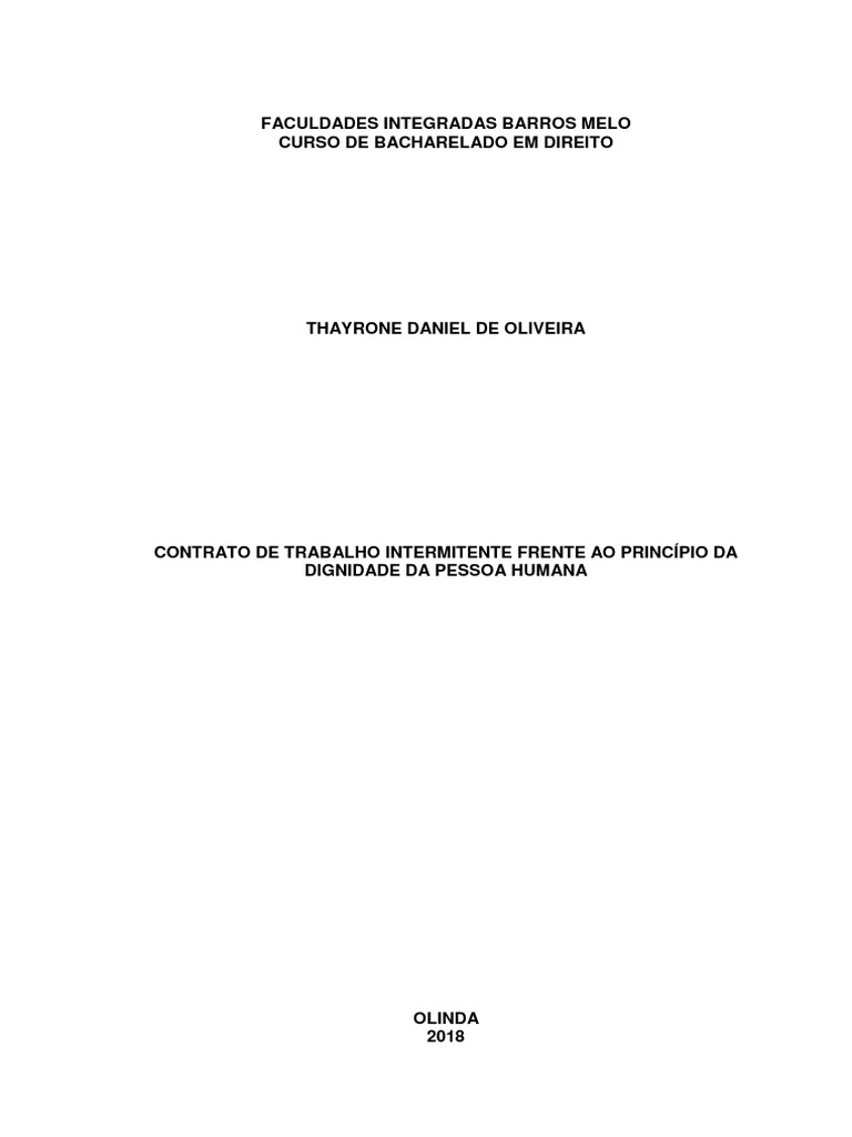 TCC - THAYRONE DANIEL DE OLIVEIRA - DIREITO DO TRABALHO - 2018 - 14-06 ...