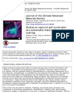 Studies On Copra Oil Self-Cured Ester As A Sustainable Material For Surface Coatings