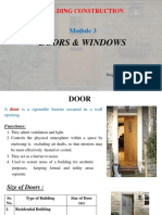 Building Construction: Doors & Windows