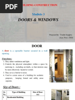 Types and Components of Doors & Windows | PDF | Window | Door