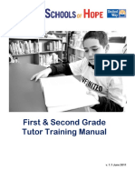First and Second Grade Tutor Training Manual