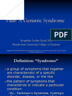 Falls: A Geriatric Syndrome: Jacqueline Jordan Lloyd, MD Florida State University College of Medicine