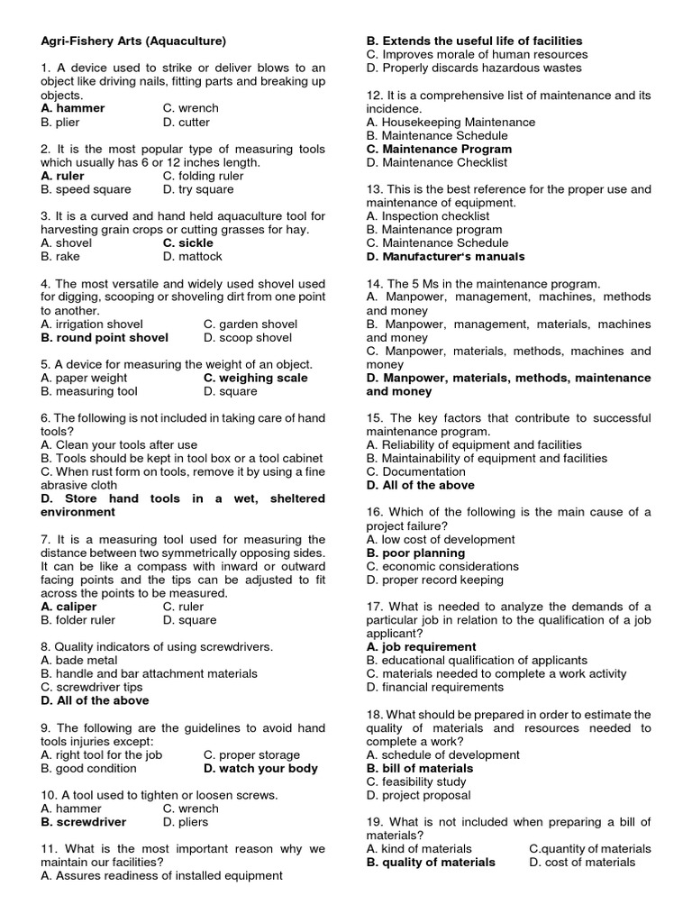 Agri Fishery Arts Aquaculture PDF Personal Protective Equipment