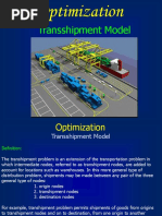 Transshipment Using Simplex