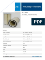 Product Specifications: Air Filter, Primary Round