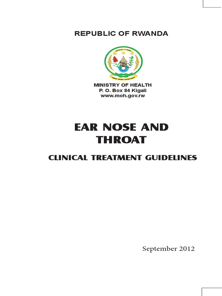 ENT - Clinical Treatment Guidelines PDF | PDF | Human Head And Neck ...
