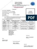 Teacher's Individual Program for Senior High School