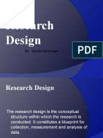 Research Design: By: Sonali Kshirsagar