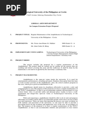 Sample Project Proposal