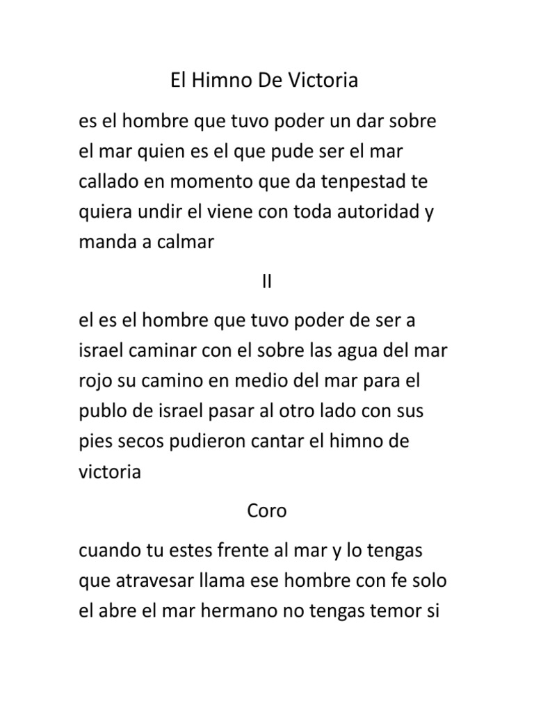 Himno de Victoria: Letra y Mensaje PDF