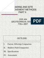 Grading and Site Improvement Methods: CEE 434 Geotechnical Design FALL 2007