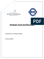 Strategic Food and Beverage Assessment Report