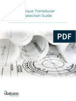 Datum Torque Sensor and Torque Transducer Selection Guide