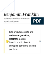 Benjamin Franklin Citas