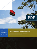 Human Rights Watch La Guerra en El Catatumbo ELN y EPL