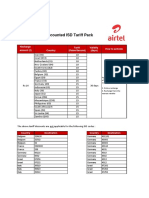 20 Countries - Discounted ISD Tariff Pack