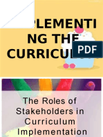 Implementing The Curriculum