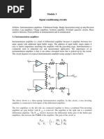 Chapter 3 Signal Conditioning Circuit