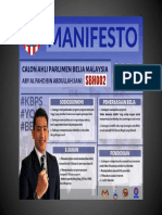 Manifesto Aby Al Fahd As 2019 - 2021 Calon Apbm Ahli Parlimen Belia - SBH002