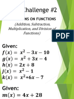 Math Challenge #2: Operations On Functions