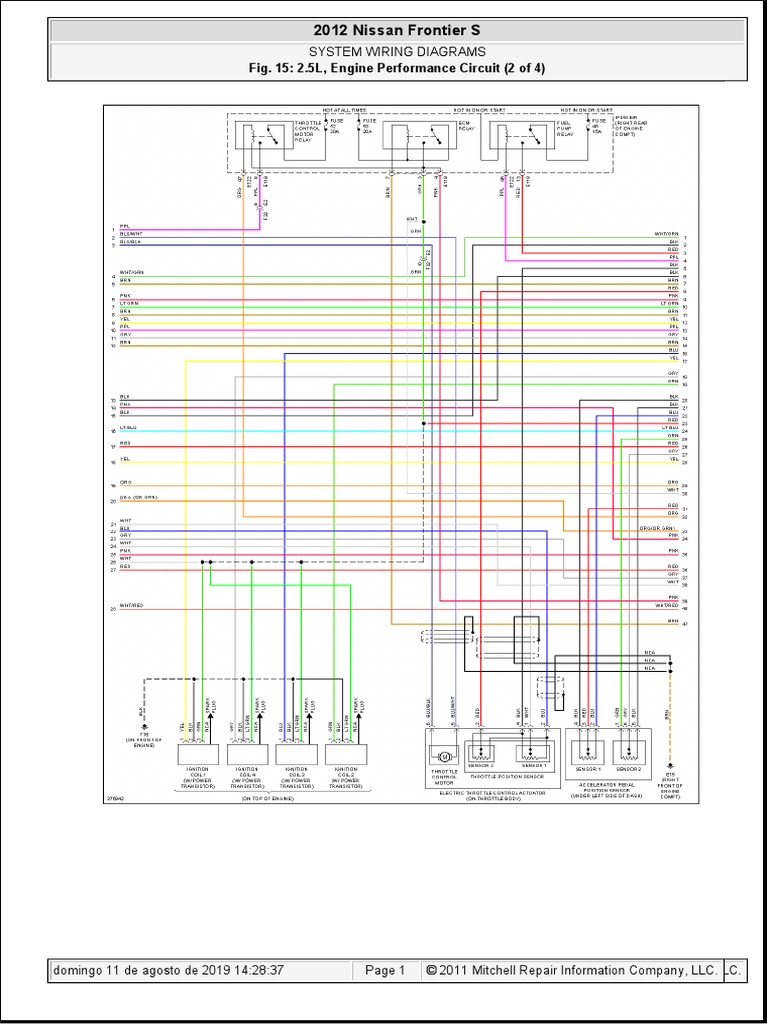 Schematic Diagram Nissan Frontier 2012 2012 Nissan Frontier