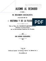 El Socialismo Al Desnudo o Sea El Regimen Socialista A La Luz de La Historia y de La Filosofía - Eugenio Manzanedo