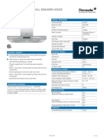 36-Inch Chimney Wall Drawer Hood: Hddw36Fs