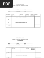 Name Reg No .Subject .. School Form/class ..Term