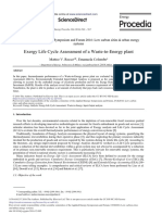Exergy Life Cycle Assessment of A Waste-To-Energy Plant: Sciencedirect
