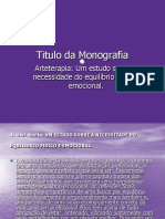 Arteterapia: Uma Ferramente No Processo Do Luto