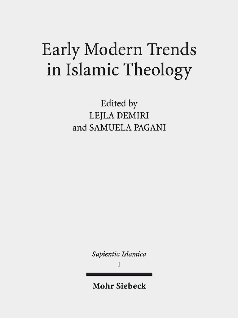 Islamic Theology PDF Sufism Ottoman Empire