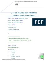 Creacion de Kardex Fisico Valorado en Material Controls Micros Fidelio – Opera PMS
