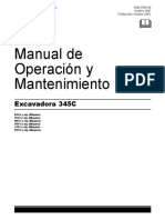 Manual de Operación y Mantenimiento: Excavadora 345C