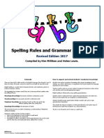 Spelling Rules k-6 - K Milliken Helen Lewis 2018 1