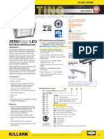 KFL LED Flood Light Technical Specifications