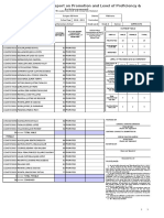 School Form 5 (SF 5) Report On Promotion and Level of Proficiency & Achievement