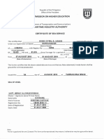 Ched Sea Service Form