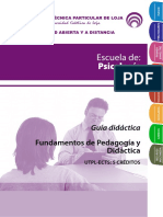 Fundamentos de Pedagogia y Didactica