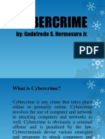 Cybercrime: By: Godofredo S. Hermosura JR