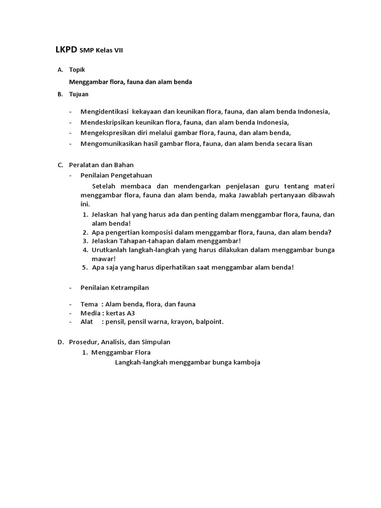 Dokumen Serupa Dengan Lkpd Smp Kelas Vii Docx