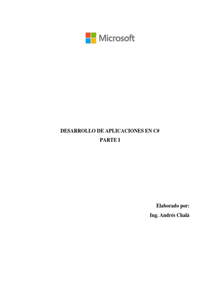Fundamentos de C# y su Sintaxis | PDF | .NET Framework | C Sharp ...